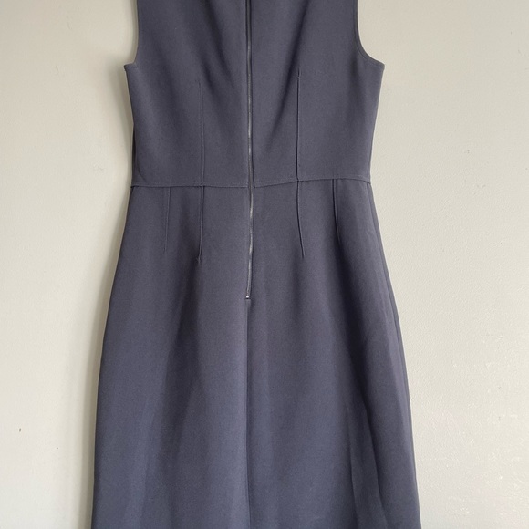 Elie Tahari Navy Blue Structured Dress - Picture 3 of 7